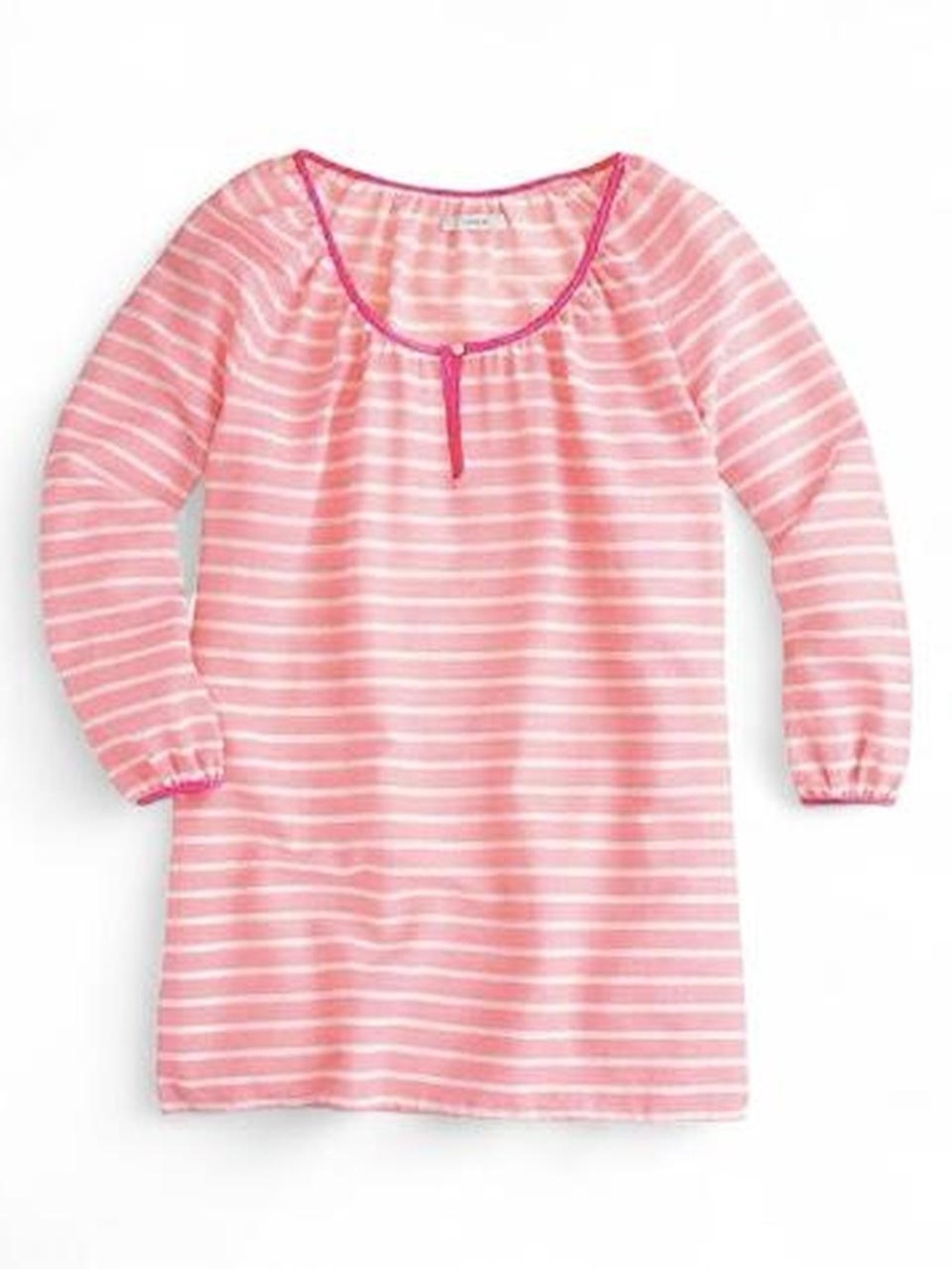 J. Crew Women's Pink Striped Lightweight Swim Beach Cover Up Size Small NWOT